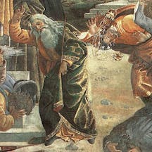 *From* Punishment of the Rebels*, 1482, by Botticelli.* Korah-Main