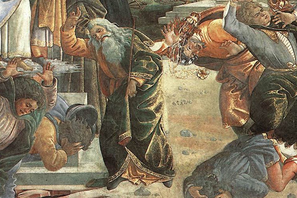 *From* Punishment of the Rebels*, 1482, by Botticelli.* Korah-Main