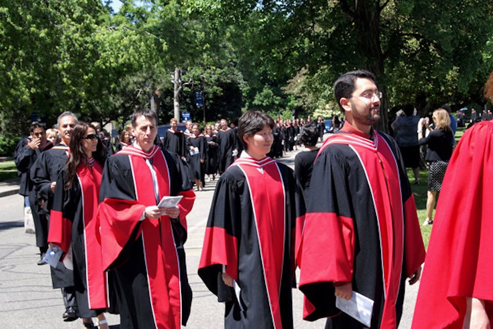 *A graduation procession at the University of Toronto.* © Sampete | Dreamstime.com. UofTMain