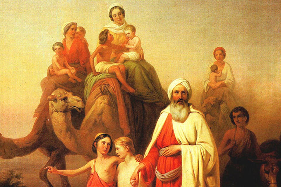 *From *Abraham's Journey from Ur to Canaan*, 1850, by the Hungarian artist József Molnár.* Wikiart. LekhMain