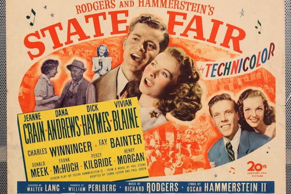 *Poster for *State Fair*, the 1945 Rodgers and Hammerstein musical. * statefairposter31