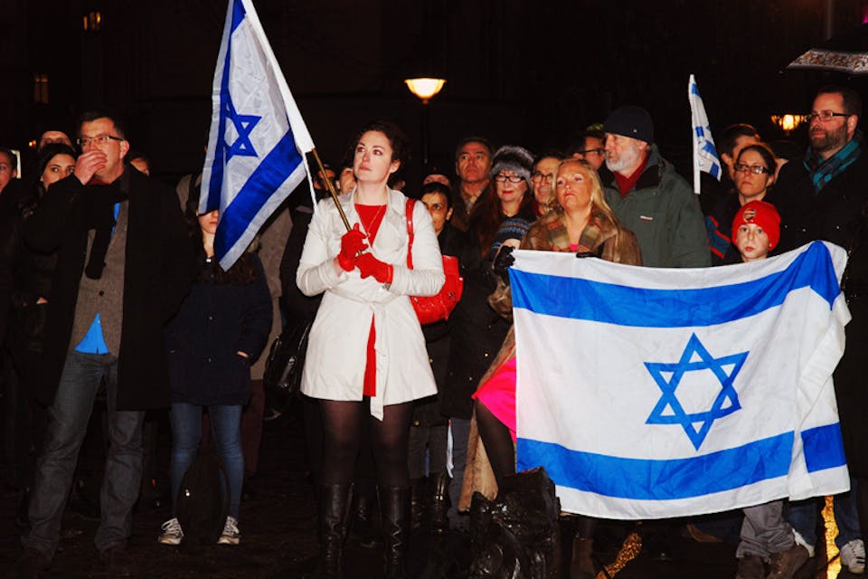 *Annika Hernroth-Rothstein speaks at a rally in Stockholm, 2012.* Courtesy Anders Henrikson. annikahernrothrothstein