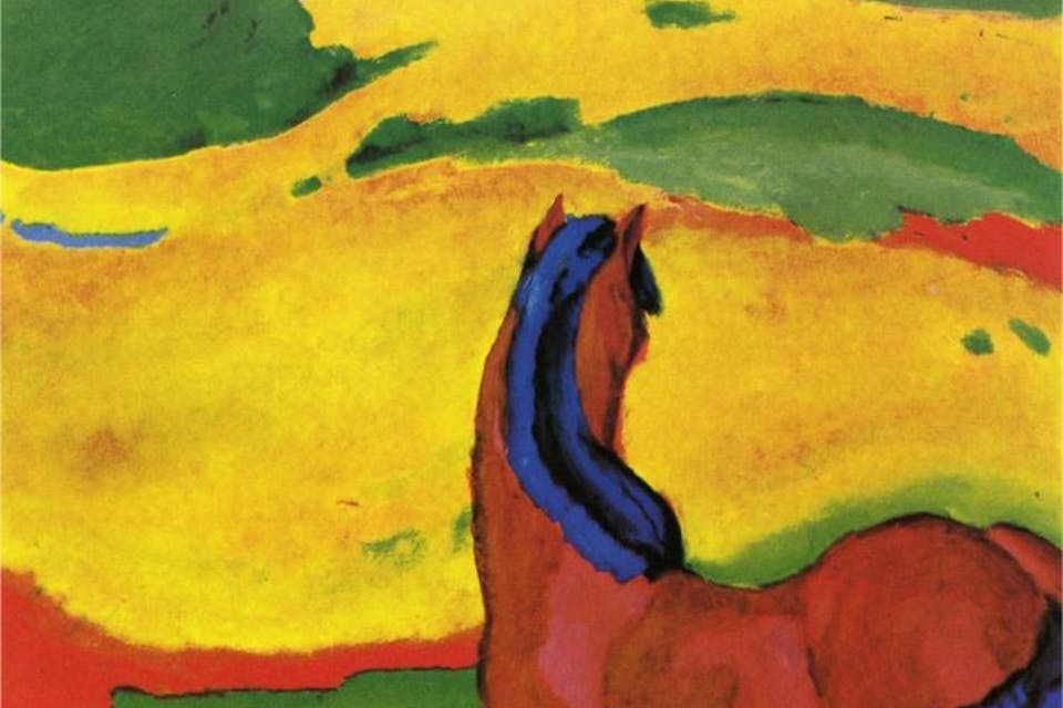 *Horse in a Landscape*, 1910, by the German Expressionist Franz Marc, denounced by the Nazis as a "degenerate" artist. Courtesy Wikipaintings. 1389850726_magicfields_image_1_1