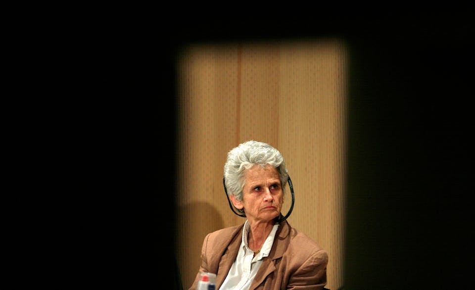 Ruth Gavison during a conference in Jerusalem on March 29, 2007. Olivier Fitoussi /Flash90.