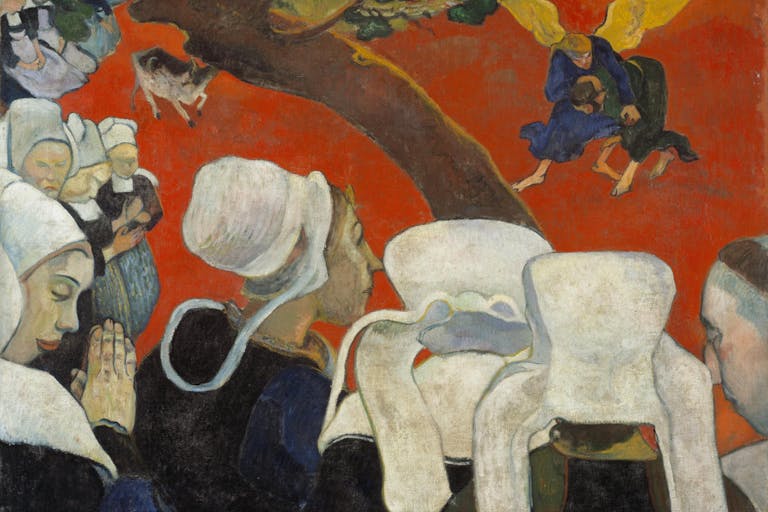 Paul Gauguin, *The Vision After the Sermon/Jacob Wrestling with the Angel* , 1888, oil on canvas (Scottish National Gallery, Edinburgh) Paul Gauguin, The Vision After the Sermon/Jacob Wrestling with the Angel, 1888, oil on canvas (Scottish National Gallery, Edinburgh)
