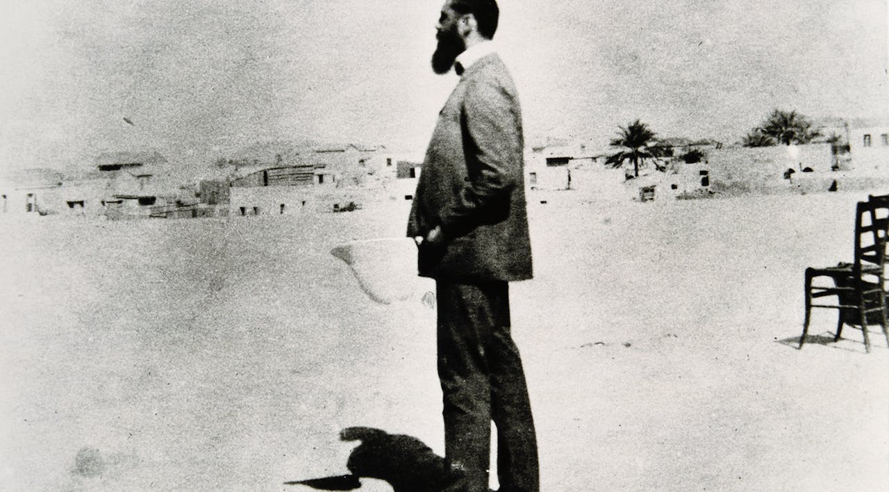 Theodor Herzl in Palestine in November 1898. *David Wolffsohn, Imagno/Getty Images*. Herzl Main