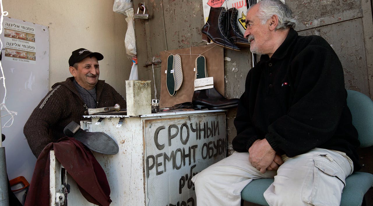 Russian immigrants in the Israeli city of Sderot on December 17, 2008. *Anna Kaplan/Flash90*. Friedman Russians Main Real