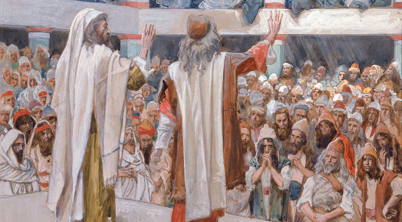 *From *Moses and Aaron Speak to the People* by James Jacques Joseph Tissot, c. 1896-1902. * Kass Exodus Main