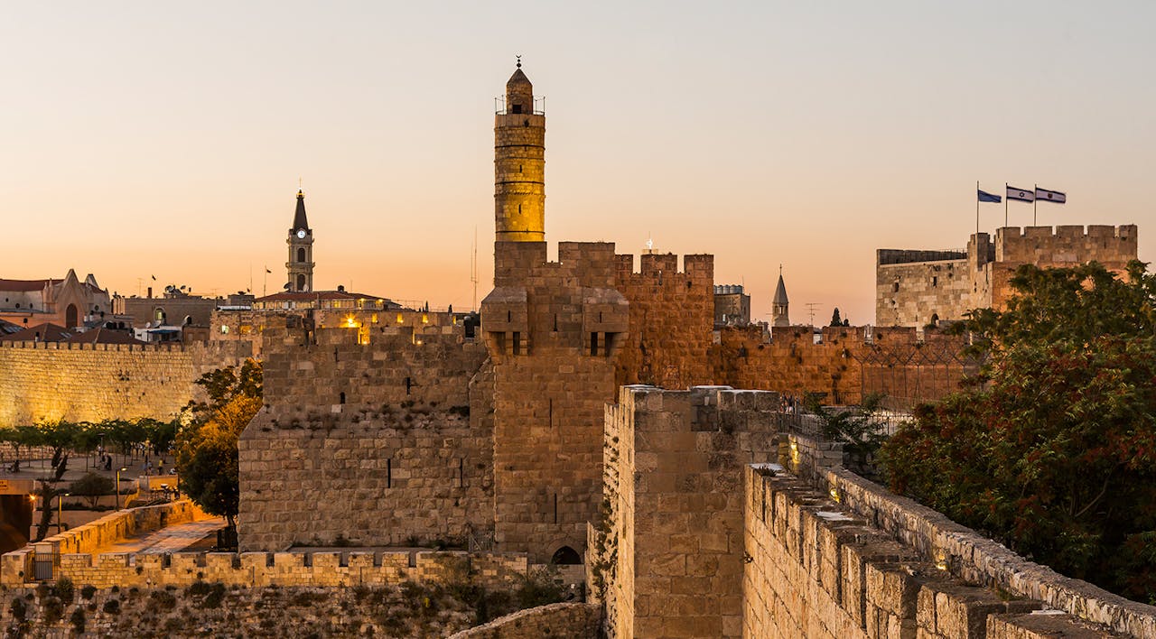 *The Tower of David in Jerusalem.* Atlantide Phototravel/Corbis/Getty Images. architecture, building, castle, fortress, cityscape, urban, tower