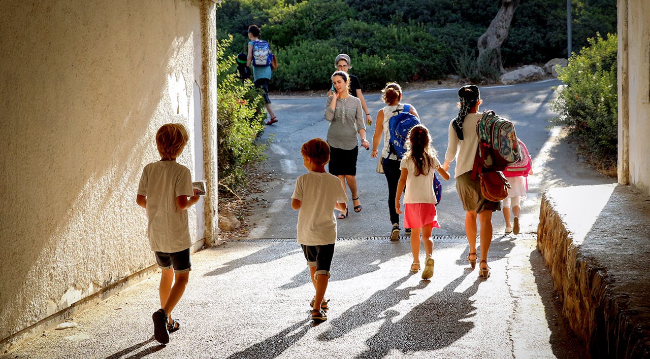 *Children on the first day of school in Jerusalem, September 1, 2017*. Yossi Zamir/Flash90. Haivry Demographics Main
