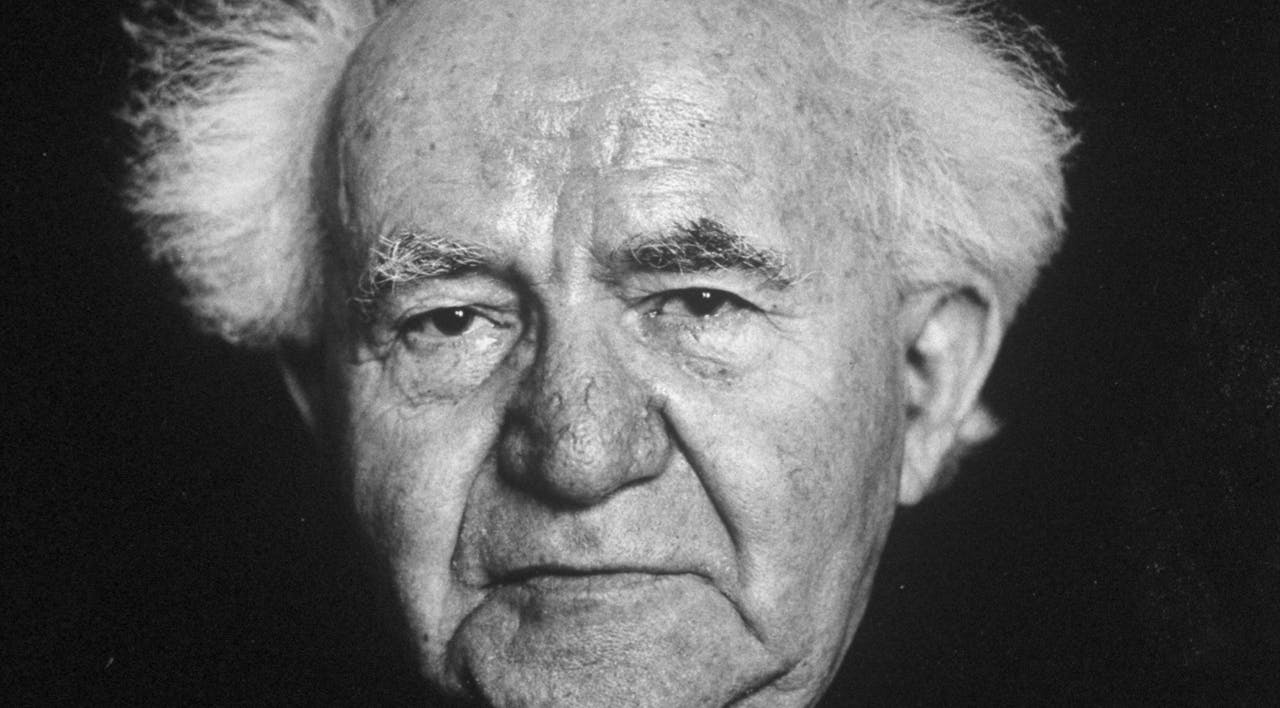 *A portrait of David Ben-Gurion taken in the 1960s.* Horst Tappe/Pix Inc./The LIFE Images Collection/Getty Images. Ben Gurion Kramer Main