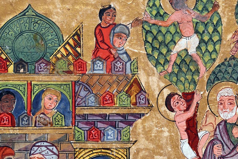*From an illustration in a Syriac Christian lectionary. 1220, tempera, ink, and gold on paper.* Metropolitan Museum of Art/British Library. Jerusalem-Syndrome