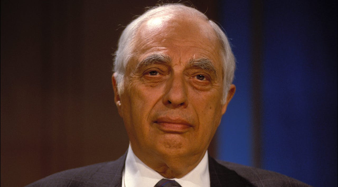 *Bernard Lewis on French television in 1990.* Frederic REGLAIN/Gamma-Rapho via Getty Images. Bernard-Lewis-Main