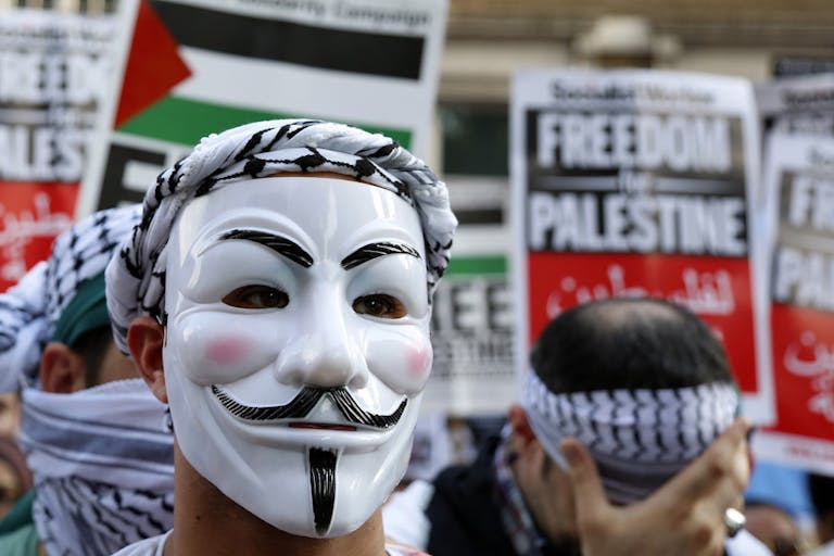 *Anti-Israel protestors in July 2014.* Yunus Kaymaz/Anadolu Agency/Getty Images. Campus-Anti-Semitism-Main-Home