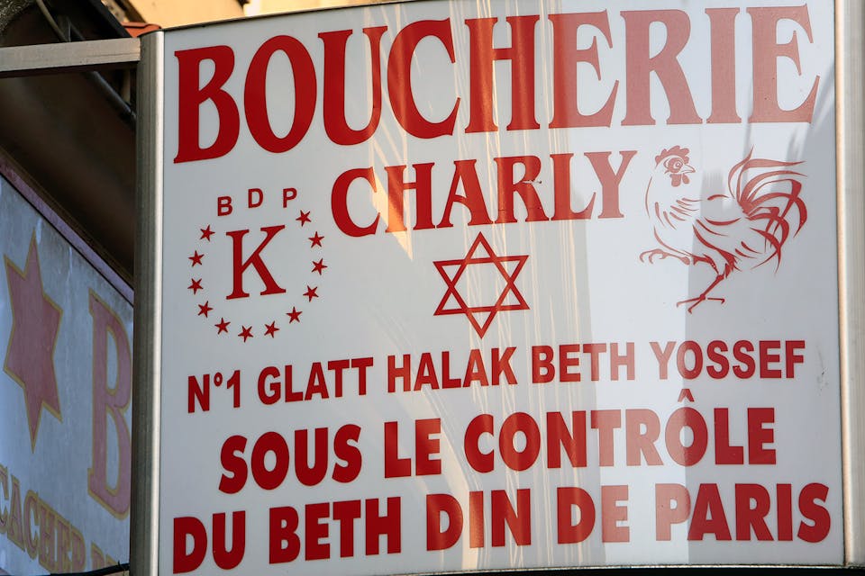 A kosher butcher in France. *BSIP/Universal Images Group via Getty Images.* Boucherie Main