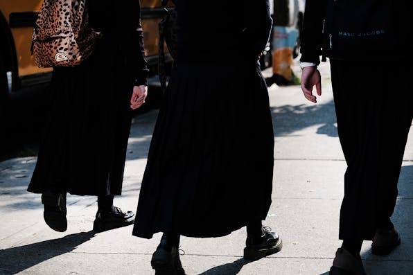 Orthodox Jewish children in Borough Park, New York on September 12, 2022. *Spencer Platt/Getty Images*. Spitzer Cohen main