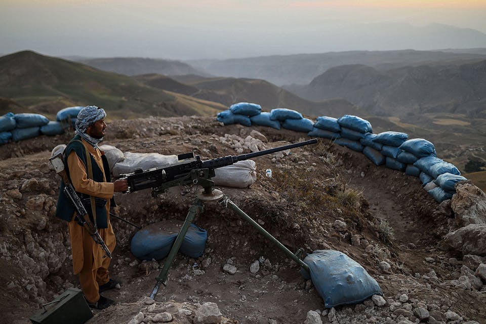 An Afghan militia fighter in Balkh Province on July 11, 2021. *FARSHAD USYAN/AFP via Getty Images*. Sasse Main