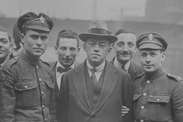 Vladimir Jabotinsky at Liverpool Street Station in London around 1940. *FPG/Getty Images*. Watts Main