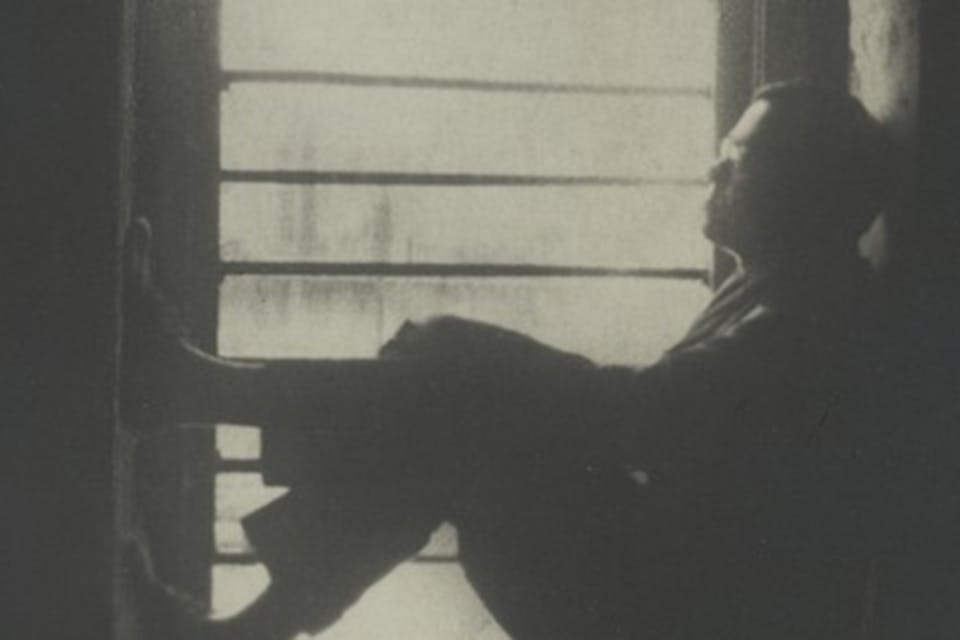 Vladimir Jabotinsky in his cell at Acre Prison. *National Library of Israel*. Jabotinsky Thinking Main
