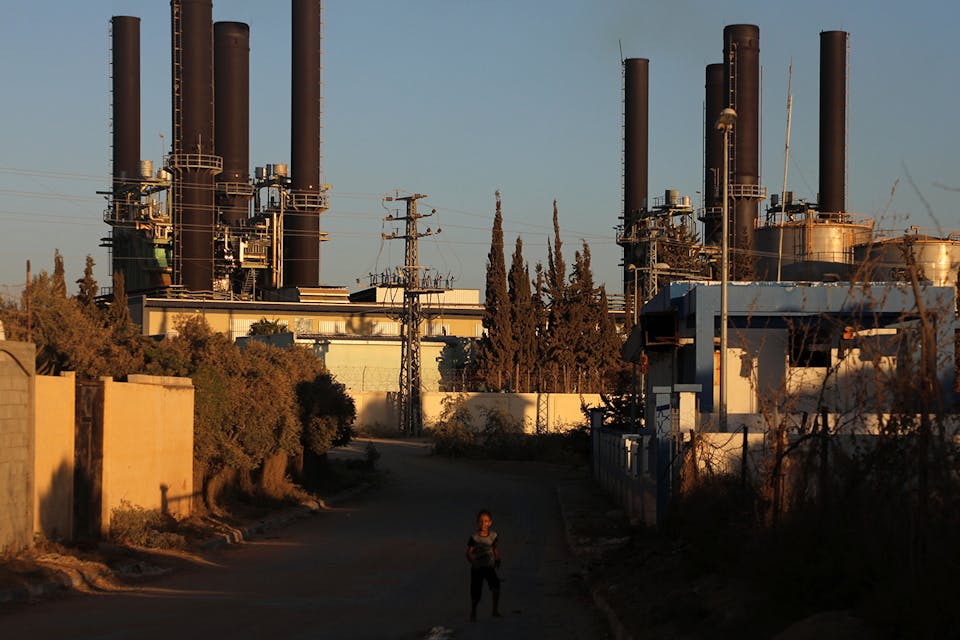 Gaza’s power plant on August 17, 2020. *Majdi Fathi/NurPhoto via Getty Images.* Gaza Plant