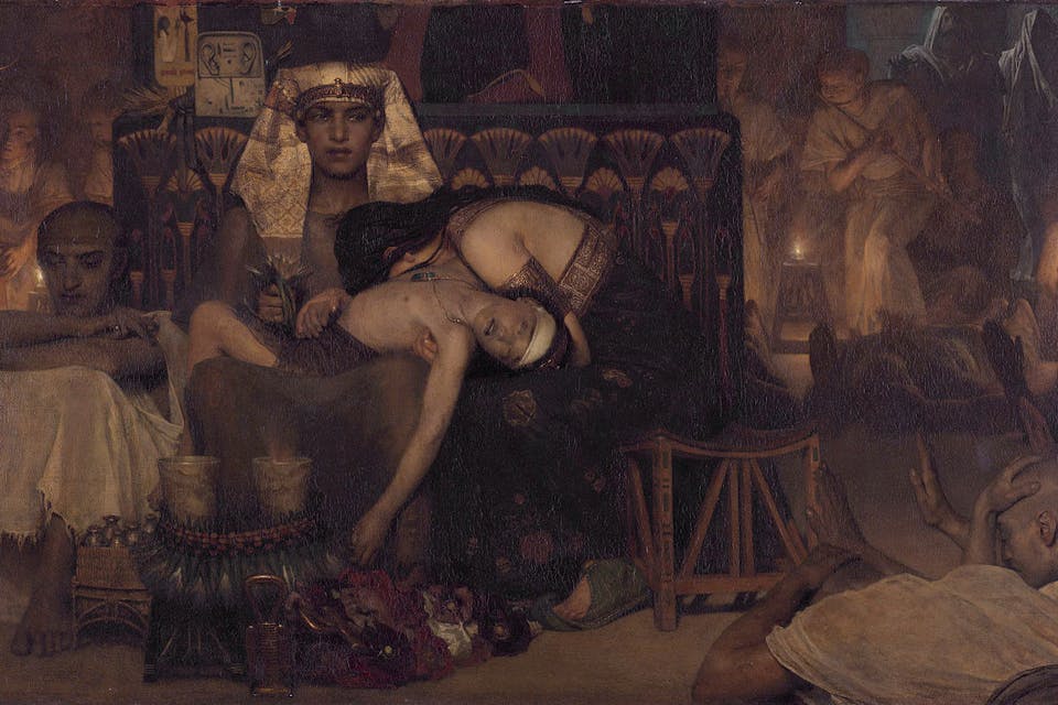 *From *Death of the Pharaoh’s Firstborn Son* by Lawrence Alma-Tadema, 1872*. Wikimedia. Alma-Tadema Firstborn