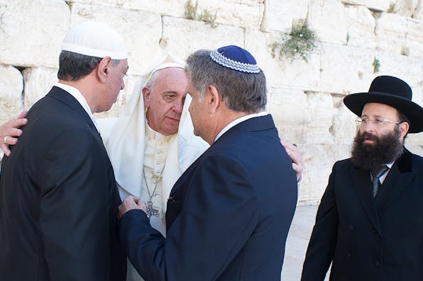 *Pope Francis in Jerusalem in 2014*. Eric VANDEVILLE/Gamma-Rapho via Getty Images. Francis 2 Main