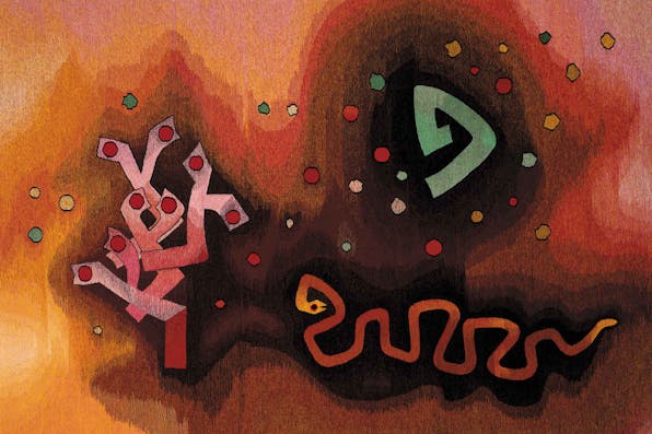 *A detail from *Tsadi Pe*, a tapestry designed by the Israeli artist Mordecai Ardon and now used for the cover of one of the volumes of Robert Alter’s translation of the Hebrew Bible. * 1659907276