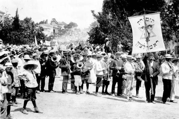 *The Rishon LeZion band in the early 20th century.* Rishon_orchestra