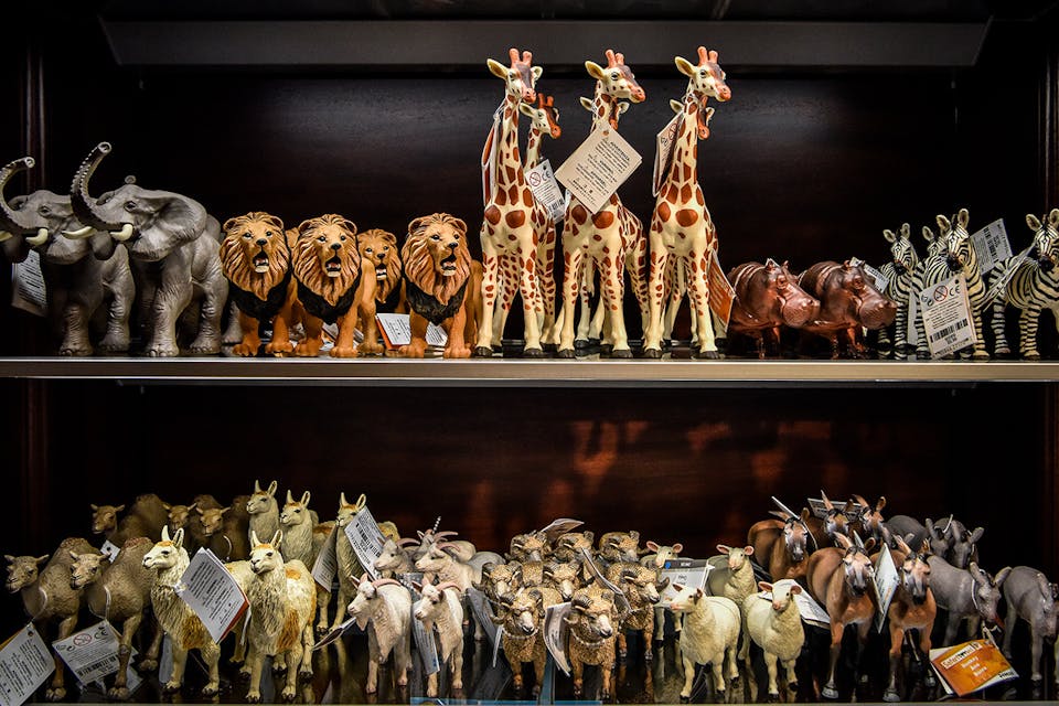 *Biblically themed toys at the gift shop for the Museum of the Bible.* Bill O’Leary/The Washington Post via Getty Images. Levenson Animals Main