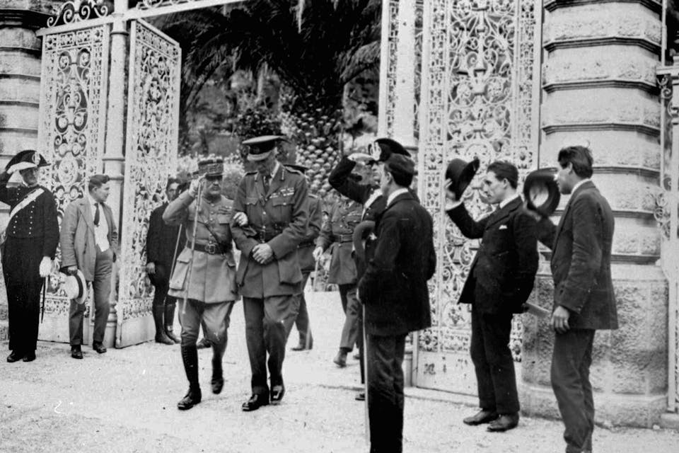 *The San Remo Conference in 1920.* Photo 12/Alamy Stock Photo. San-Remo-Conference