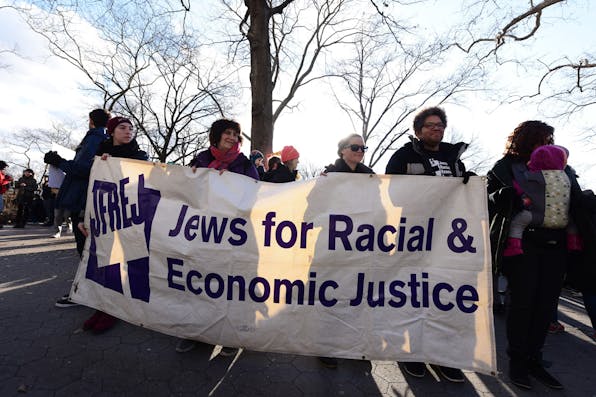 *Jews for Racial & Economic Justice in January 2017.* Andy Katz/Pacific Press/LightRocket via Getty Images. JREJ