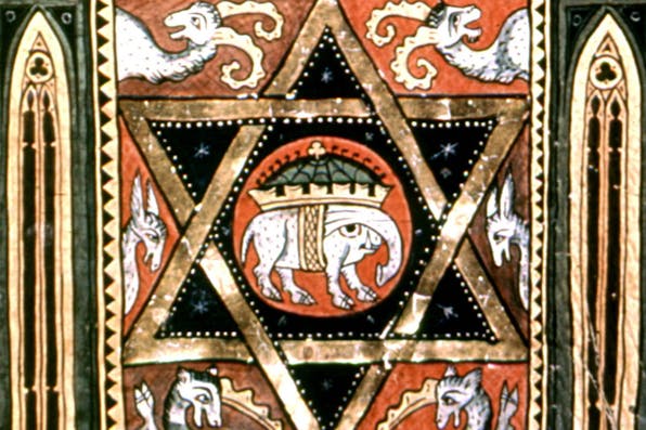 *From a frontispiece to a 13th century manuscript of the Hebrew Bible now in the British Museum in London.* Photo12/UIG via Getty Images. Reno Main