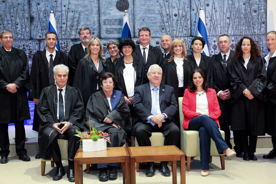 *A swearing-in ceremony for newly appointed judges at the Israeli president’s residence in Jerusalem on December 8, 2016.* Yossi Zamir/Flash90. ISC