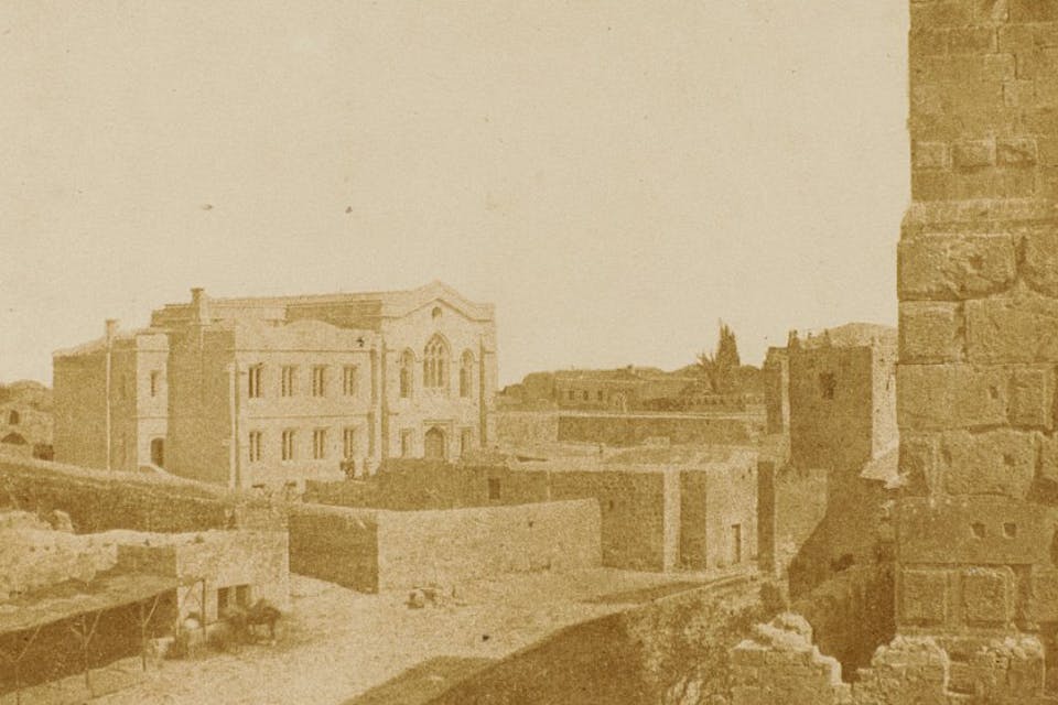 *A 19th-century photograph of Jerusalem.* George Bridges. Mintza