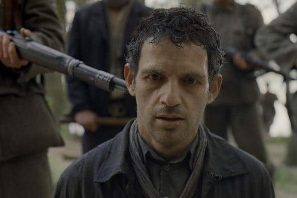 Geza Rohrig in *Son of Saul*. Sony Pictures Classics. Son-of-Saul-2