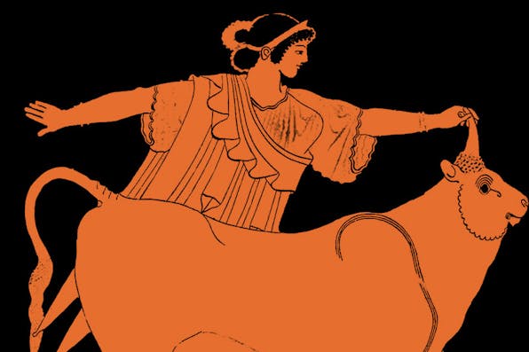 *Europa and the bull on an ancient Greek vase.* Wikipedia. Europa_copy