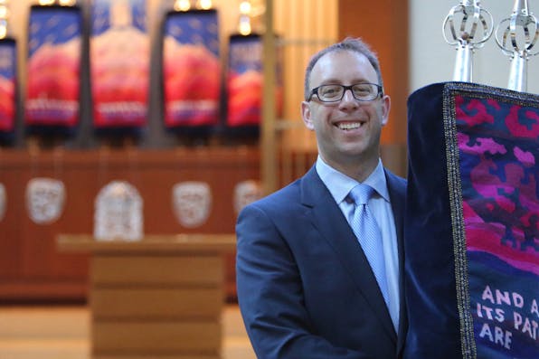 *Rabbi Seth Limmer at the Chicago Sinai Congregation on July 21, 2015.* Antonio Perez/Chicago Tribune/TNS via Getty Images. Helfand-Main