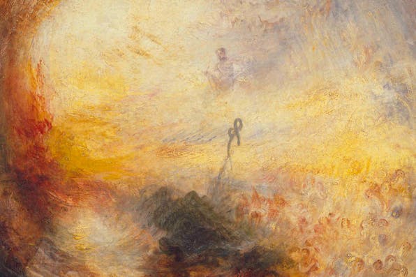 *From* Light and Colour (Goethe’s Theory) – The Morning after the Deluge – Moses Writing the Book of Genesis*, 1843, by the British painter J.M.W. Turner.* Wikipedia. JMWTurnerMain