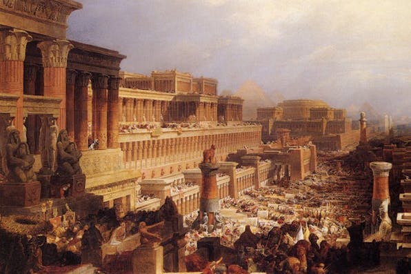 Departure of the Israelites*, 1829, by the Scottish painter David Roberts.* Wikimedia. Hendel-Main-Home