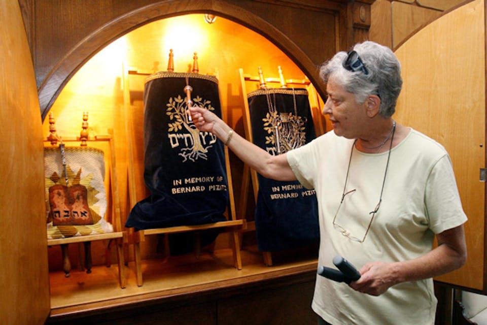 *A member of the Temple Emanu-El congregation in Tuscaloosa.* AP Photo/Tuscaloosa News, Michelle Lepianka Carter Werth-Main