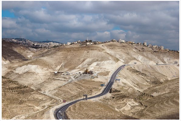 *A settlement in the West Bank.* Photo by libertinus/Flickr, made available by Creative Commons. 6024767783_6f17a9b712_b