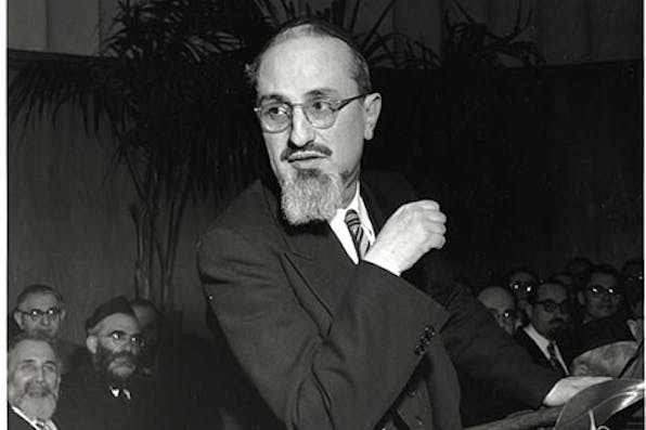 *Rabbi Joseph B. Soloveitchik ("The Rav"), preeminent leader of Modern Orthodoxy in America. *From Yeshiva University News. therav