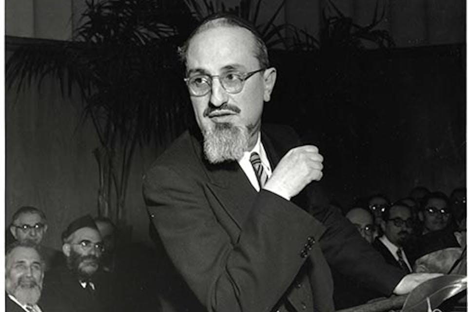 *Rabbi Joseph B. Soloveitchik ("The Rav"), preeminent leader of Modern Orthodoxy in America. *From Yeshiva University News. therav