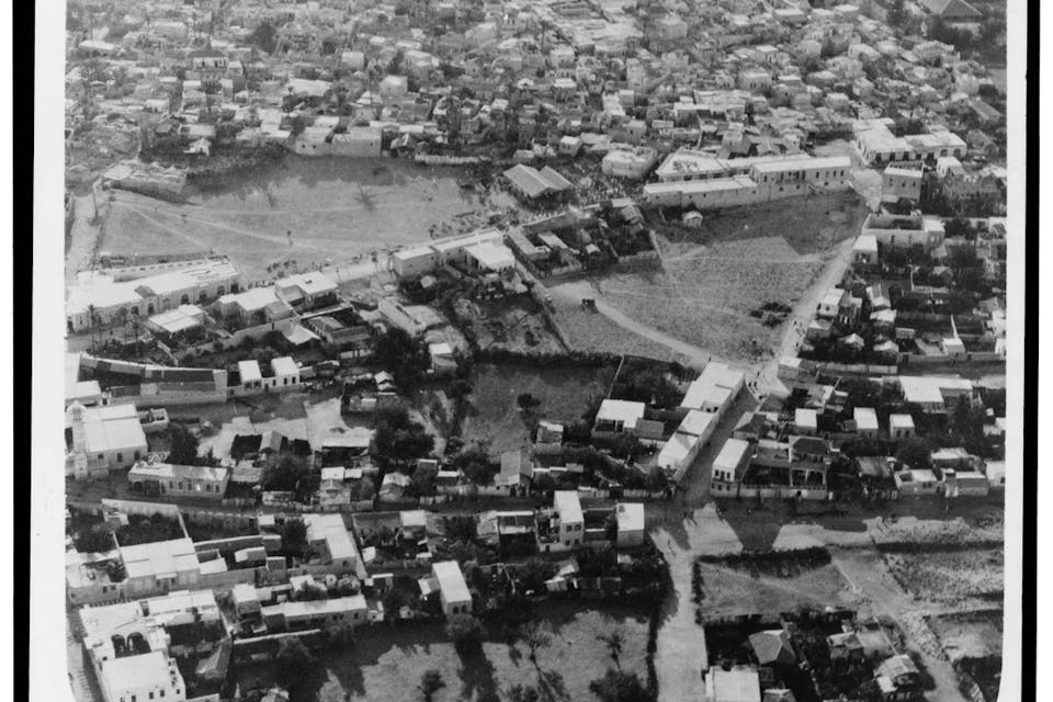 *An aerial view of Lydda in the 1930s.* From the G. Eric and Edith Matson Photograph Collection, Library of Congress. lyddarailroadjunction