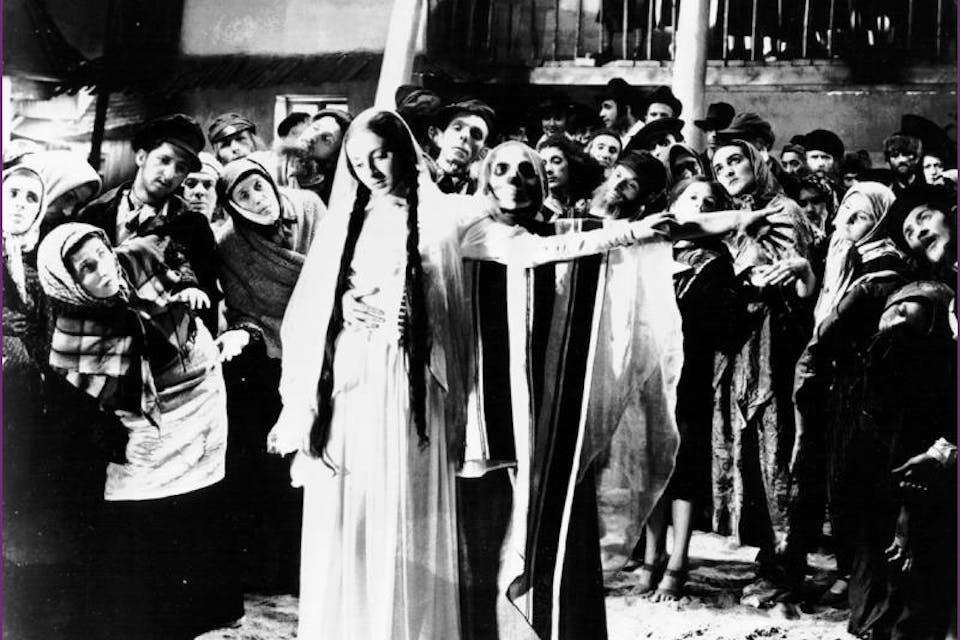 *Lili Liana as Lea in the 1937 film version of S. An-sky's Yiddish play* The Dybbuk. dybbuk61