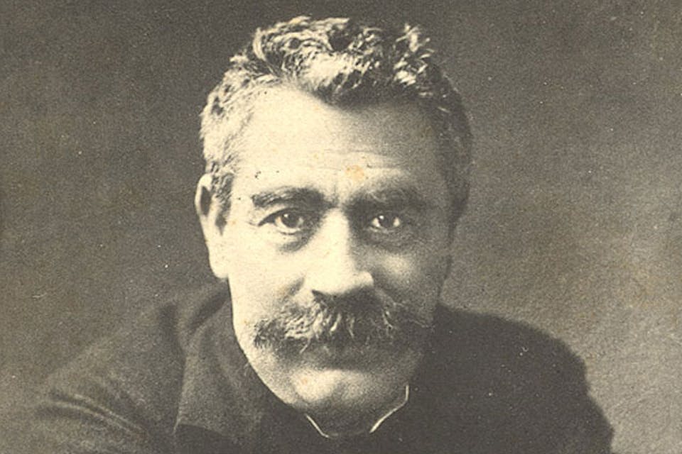 *A postcard featuring I.L. Peretz, one of the founders Yiddish culture, circa 1923.* Wikimedia. i_l_peretz_postcard