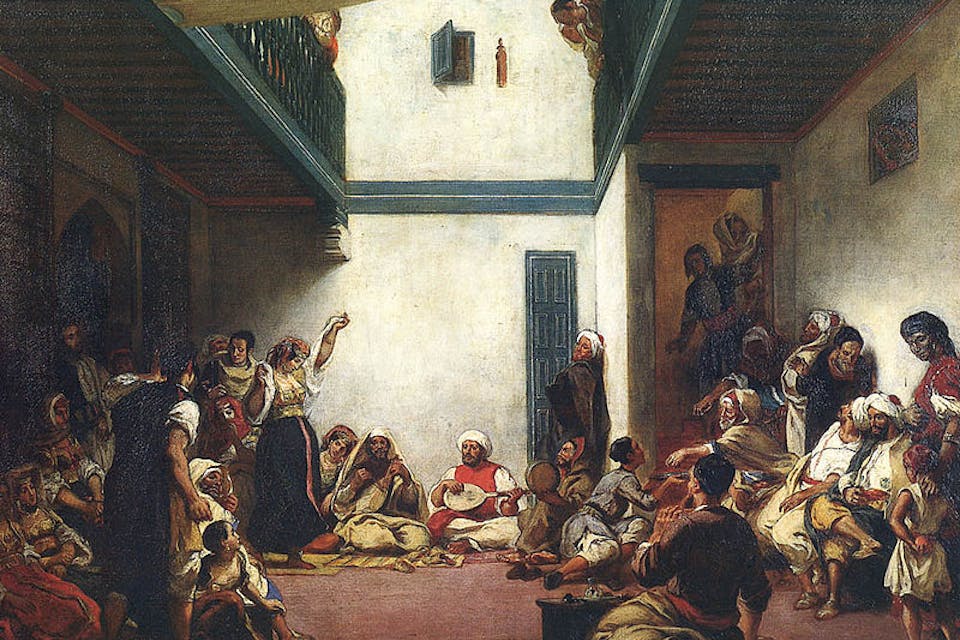 *A Jewish wedding in Morocco* by Eugène Delacroix. Courtesy Wikipaintings. jüdische_hochzeit_in_marokko1024