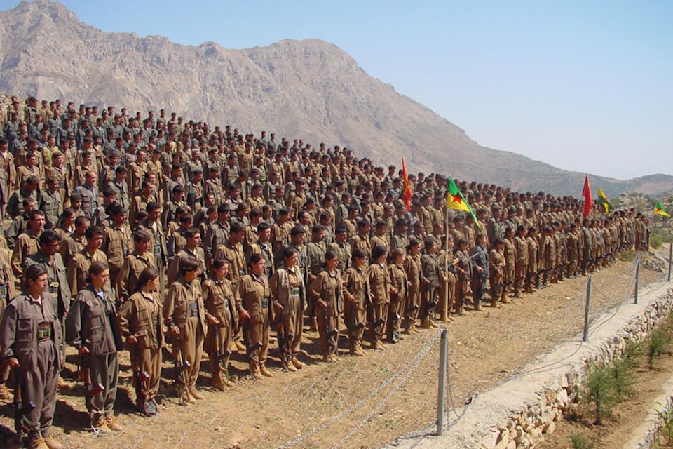 *Members of the Kurdistan Workers' Party (Kurdish Partiya Karkerên, PKK) in Kurdistan/Iraq. *Courtesy James Gordon/Flickr. pkk_members_kurdistan