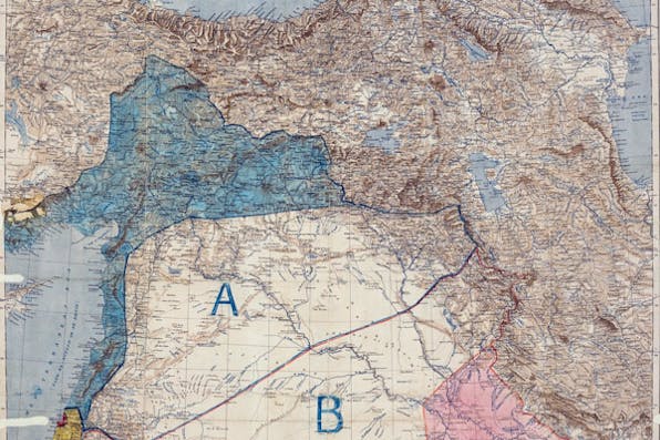 *The 1916 Sykes-Picot Agreement—not actually collapsing.* sykespicotcrop4
