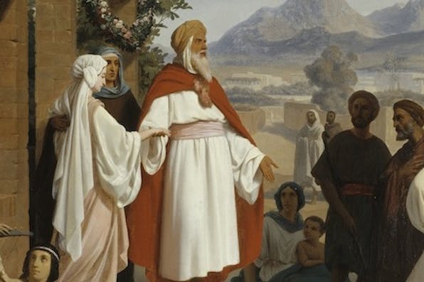 "Thy people will be my people, and thy God my God": *The Marriage of Ruth and Boaz.* Jean-Baptiste Auguste Leloir, 1837. Musée Georges Garret, Vesoul, France. © RMN-Grand Palais / Art Resource, NY. leloirruthandboazcopy1